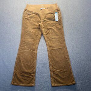 Old Navy Maternity Women’s Pants Size  Large Beige Stretch Low-Rise Pockets‎
